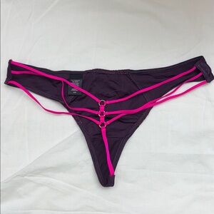 NWOT Victoria's Secret Strappy Purple and Pink V String